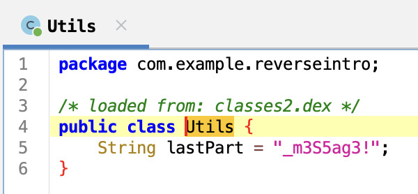 Last part of the flag