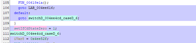 cdState after switch